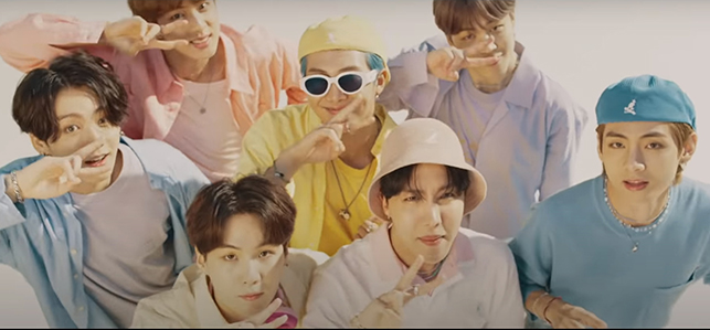 bts in their dynamite music video