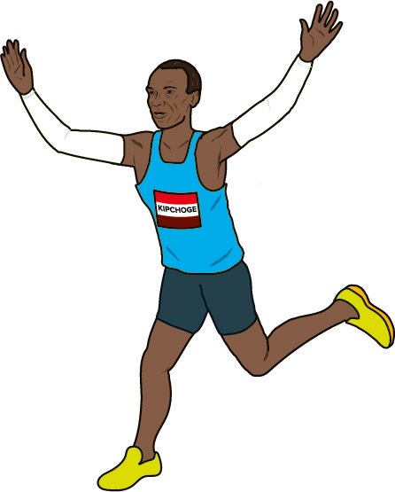 eliud kipchoge illustration