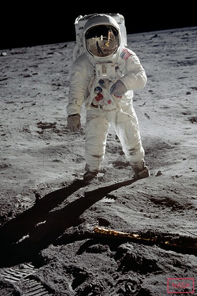buzz aldrin on moon 1969