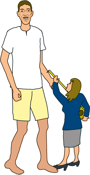 illustration of sultan getting measured