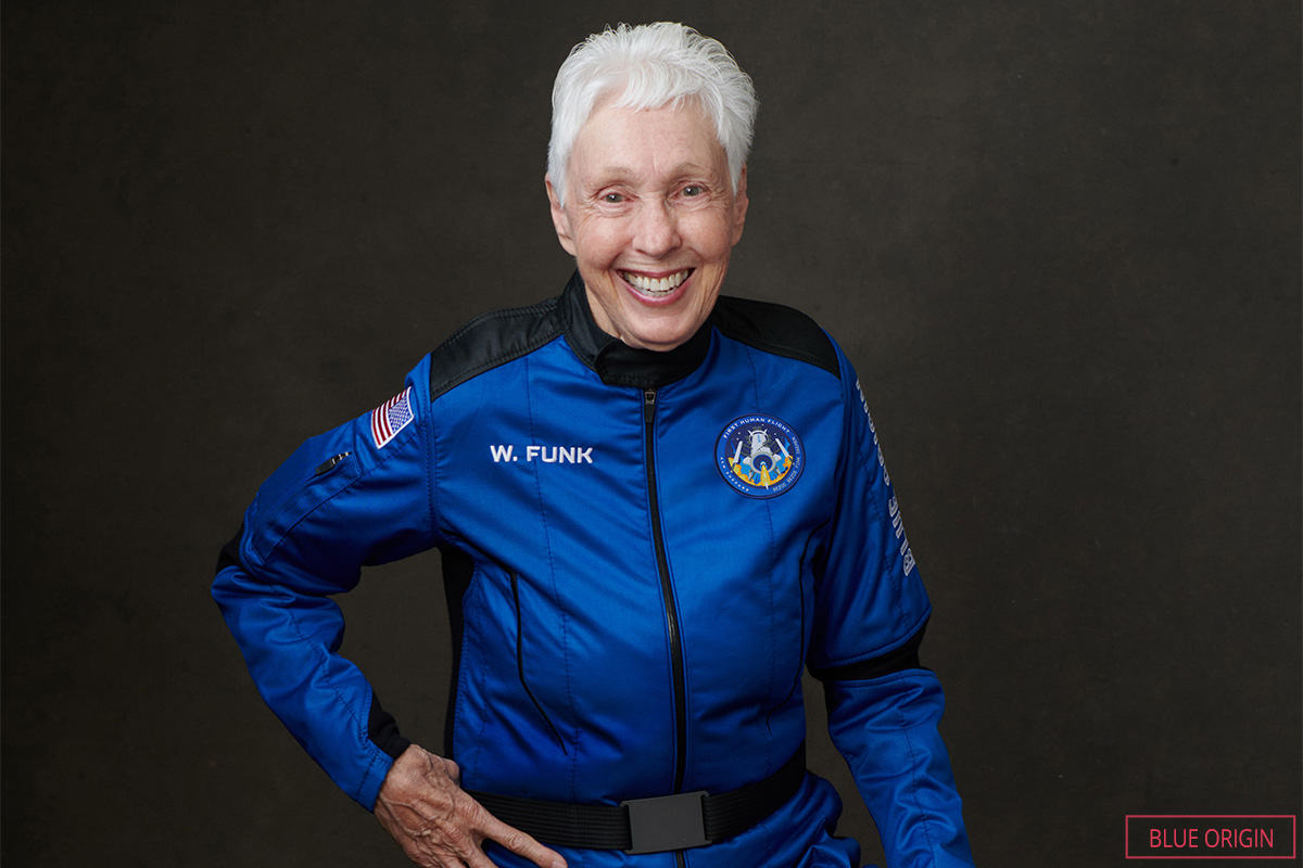 wally suit smiling in spacesuit