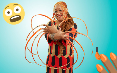 woman with longest nails
