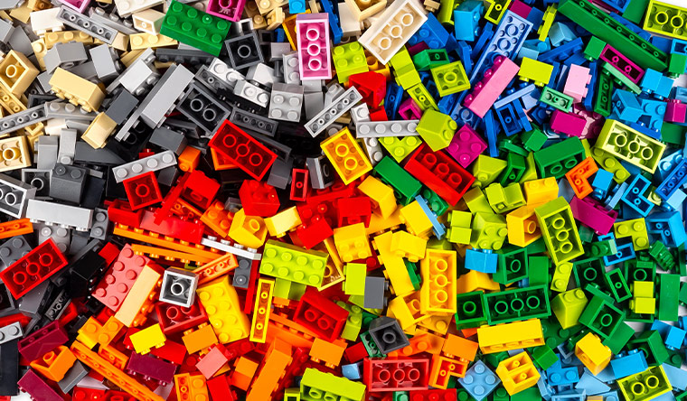 A pile of  LEGO® bricks 