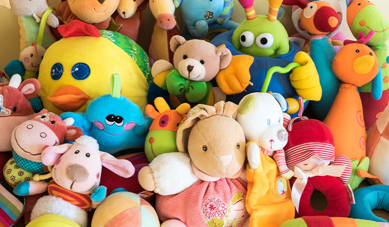 assortment of soft toys