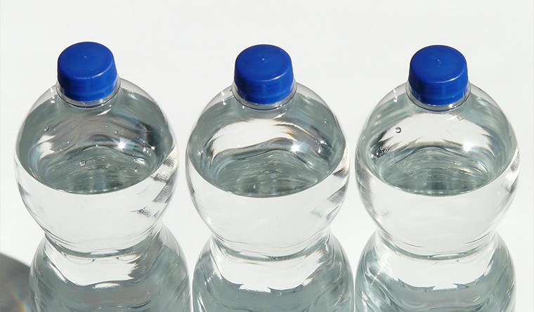 bottles in a row