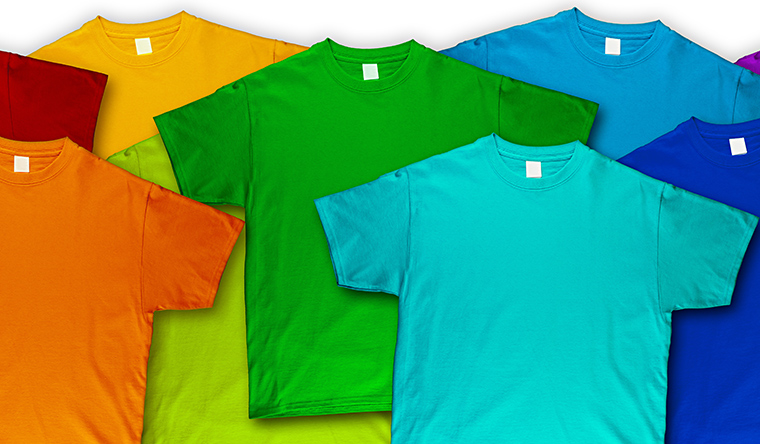 coloured t shirts