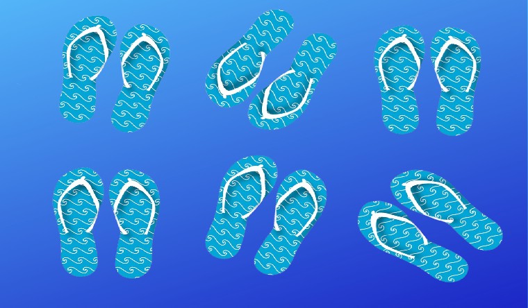 6 pairs of flip-flops