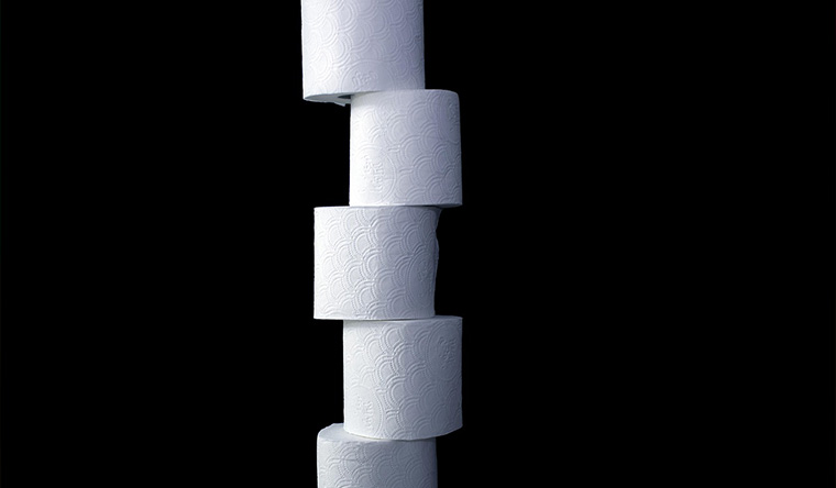 toilet roll tower