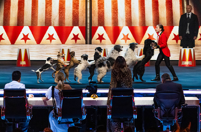 alexa with dogs on britains got talent