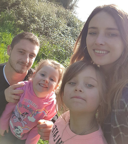 Bella with family