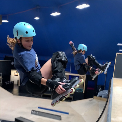 Naemi and Alena skating