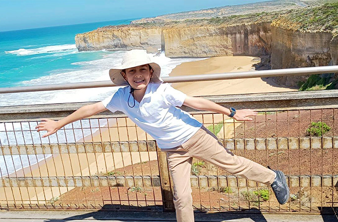 Noah at the beach