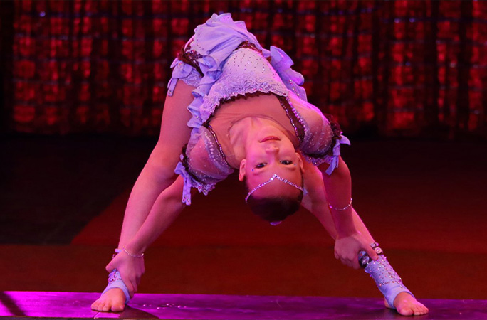 Sophia performing at show