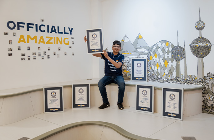 Aaryan with all the certificates