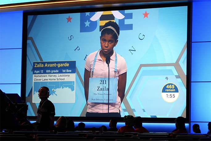 zaila in spelling bee competition 