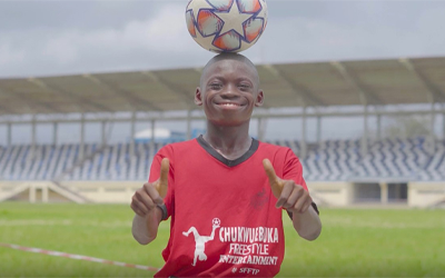 boy with football