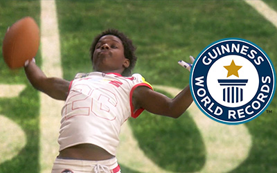 Dashaun broke a football world record!