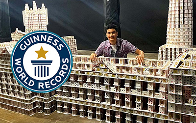 World's LARGEST house of cards!