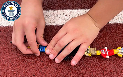 Kids hands with lego