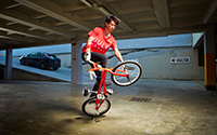 man on bmx