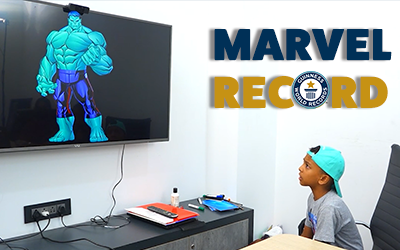 He knows ALL the Marvel characters!