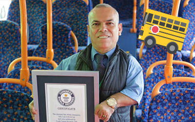 shortest bus driver holding gwr certificate
