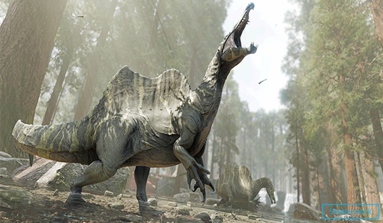 Spinosaurus in nature