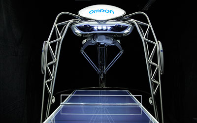 robot playing table tennis