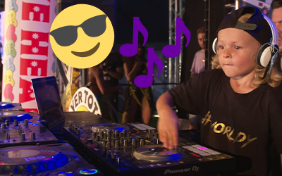 youngest dj with emoji